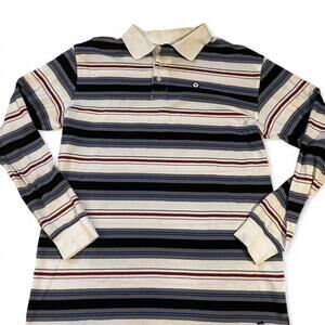 Vintage south pole striped Men's‎ Medium Blue/Red/white 90s